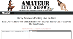 Desktop Screenshot of amateurliveshows.com