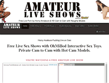 Tablet Screenshot of amateurliveshows.com